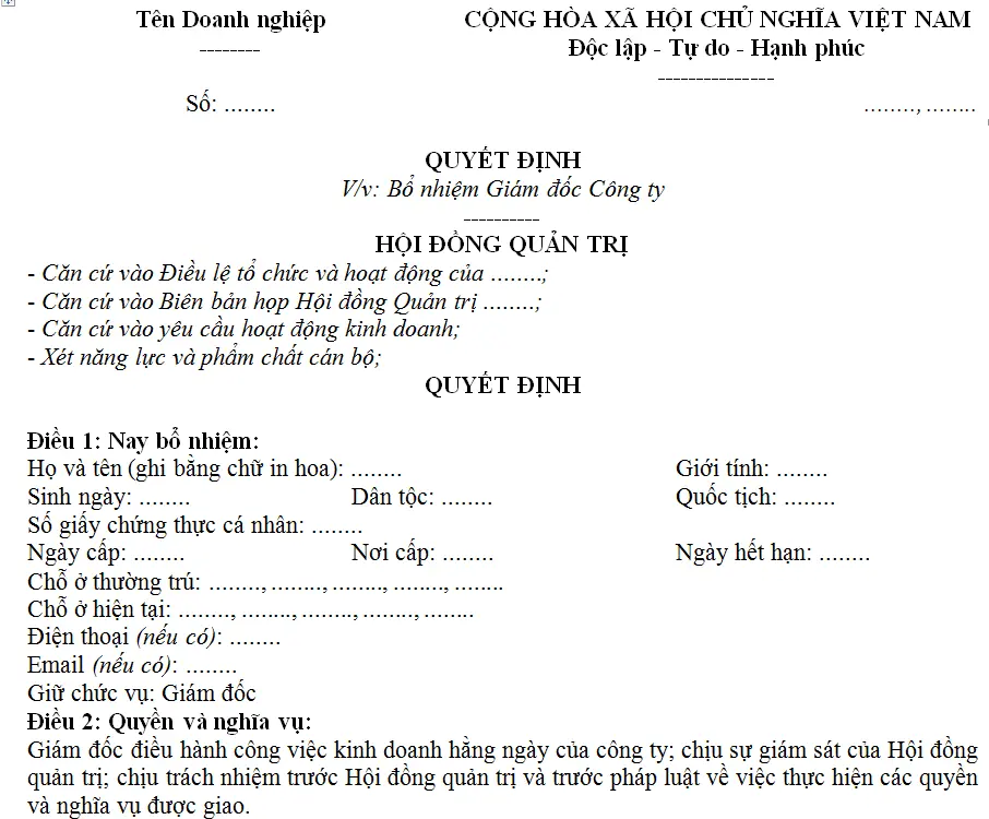 mau-quyet-dinh-bo-nhiem-giam-doc